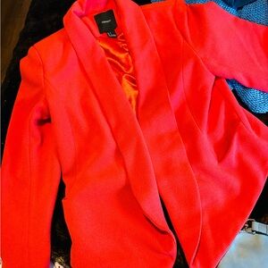 Forever 21 Bold Red Orange Blazer